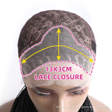 Lace With Baby Hair Wholesale Glueless Knotless Box Braided Synthetic Laces Front Wigs Vendors Braid Wigs For Black Women